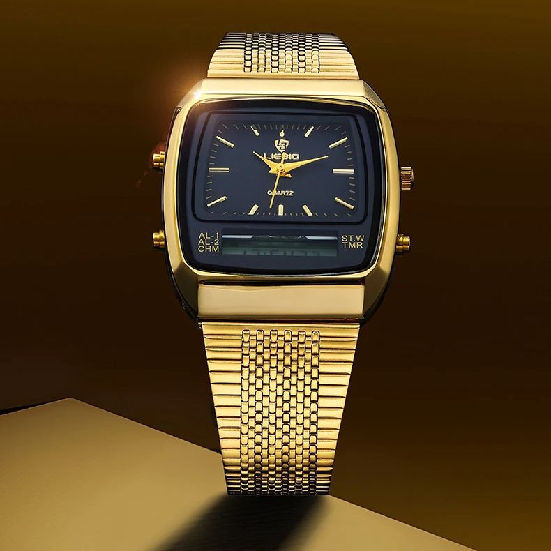 Luxury Watch List - LIEBIG Luxus-Digital-Quarzuhren für Herren, modisch, lässig,