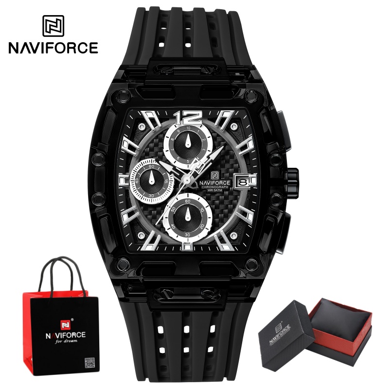 Luxury Watch Strap - NAVIFORCE Herrenuhr 5ATM Wasserdicht Quarz Chronograph
