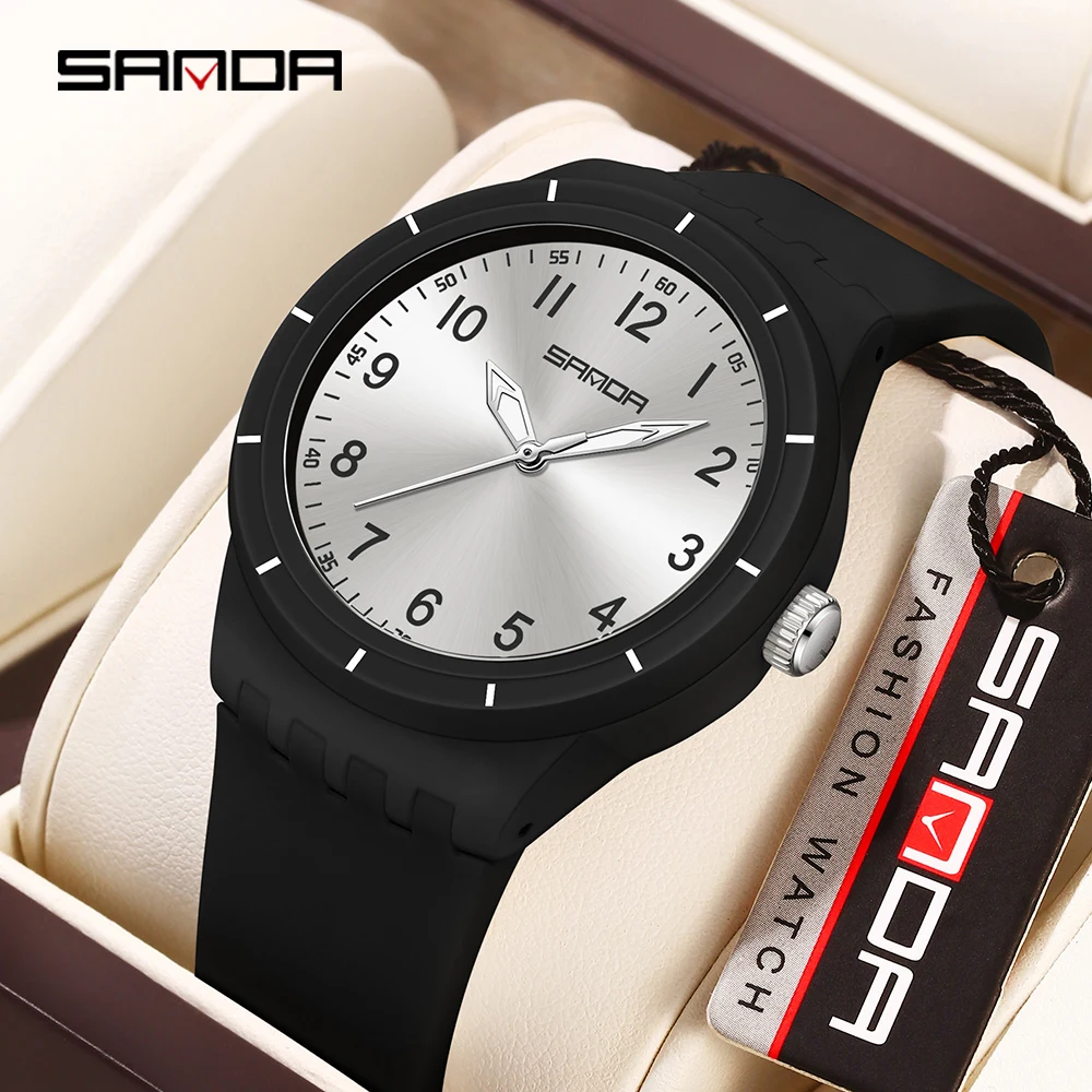 Luxury Watch Store - SANDA 9075 Leichte Damen-Quarzuhr, multifunktionale Damen-Quarzuhr,