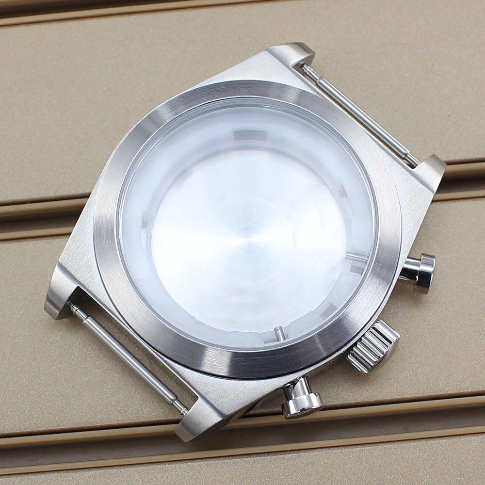 Luxury Watch Kit - 46mm 316L Edelstahl Uhrengehäuse gebürstetes Design