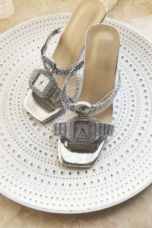 Luxury Watch & Jewellery Recensioni - Originelles Design Kristalluhr High Heels Sandalen