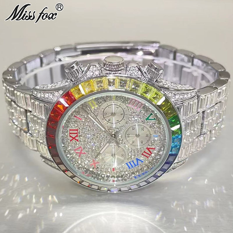 Luxury Watch Magazine - Missfox Luxus gefrorene Uhr für Männer