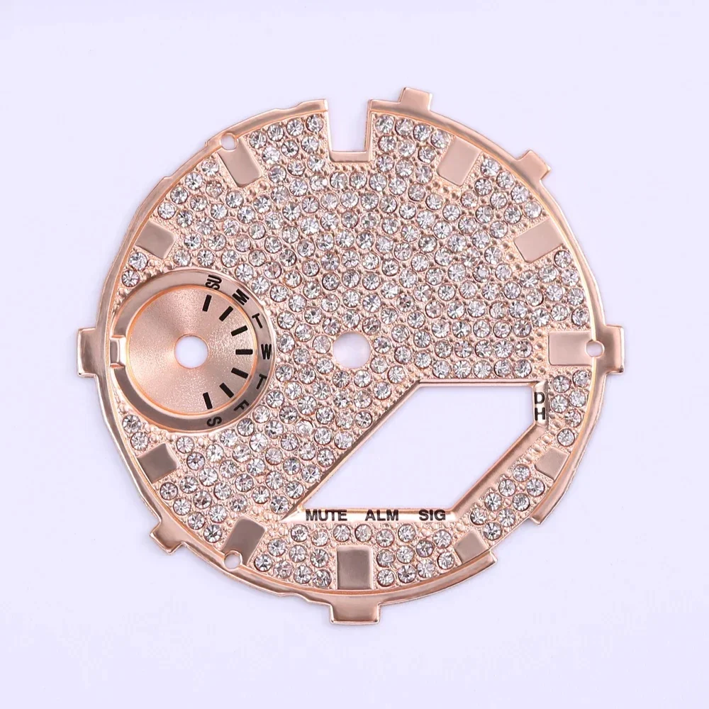 Luxury Watch Kit - Luxuriöses Diamant-Zifferblatt für GA2100 DIY-Uhren-Modifikations-Kit, Zifferblatt-Skala