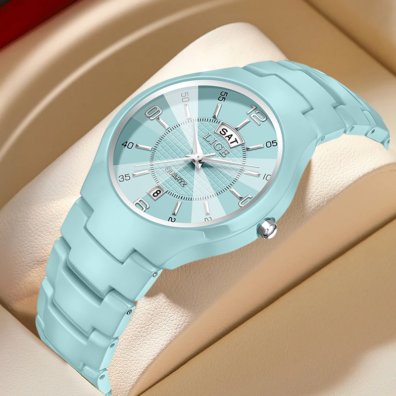 Luxury Watch & Jewellery Recensioni - LIGE Luxuriöse Elegante Quarz-Damenuhren Mode Keramik