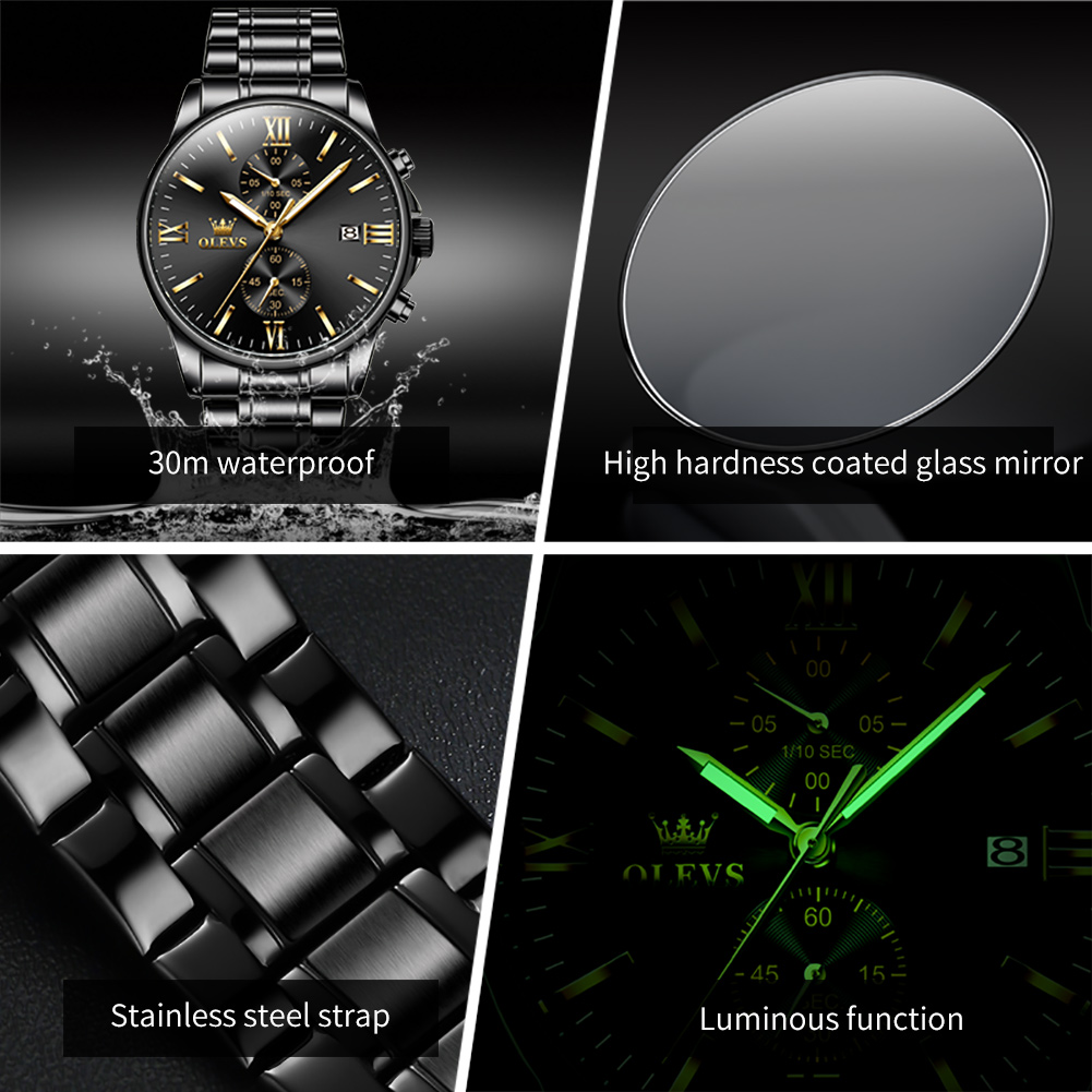 OLEVS 2886 Klassische schwarze – Luxury Watch Manufacturers Bewertung und Preis