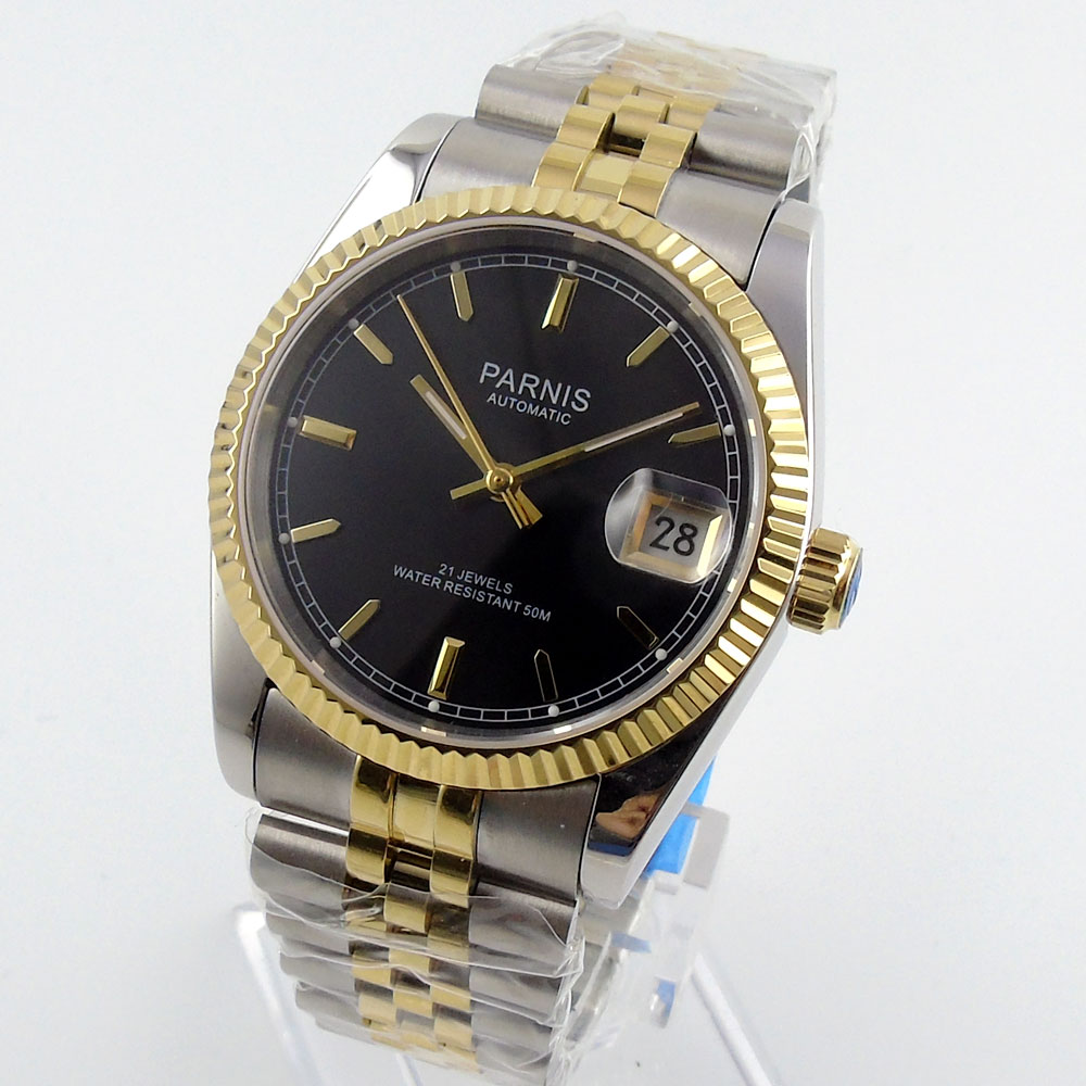 Parnis 36 mm Herren-Automatiku – Rolex Watch Datejust Bewertung und Preis