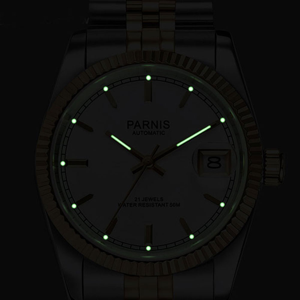Parnis 36 mm Herren-Automatiku – Rolex Watch Datejust Bewertung und Preis