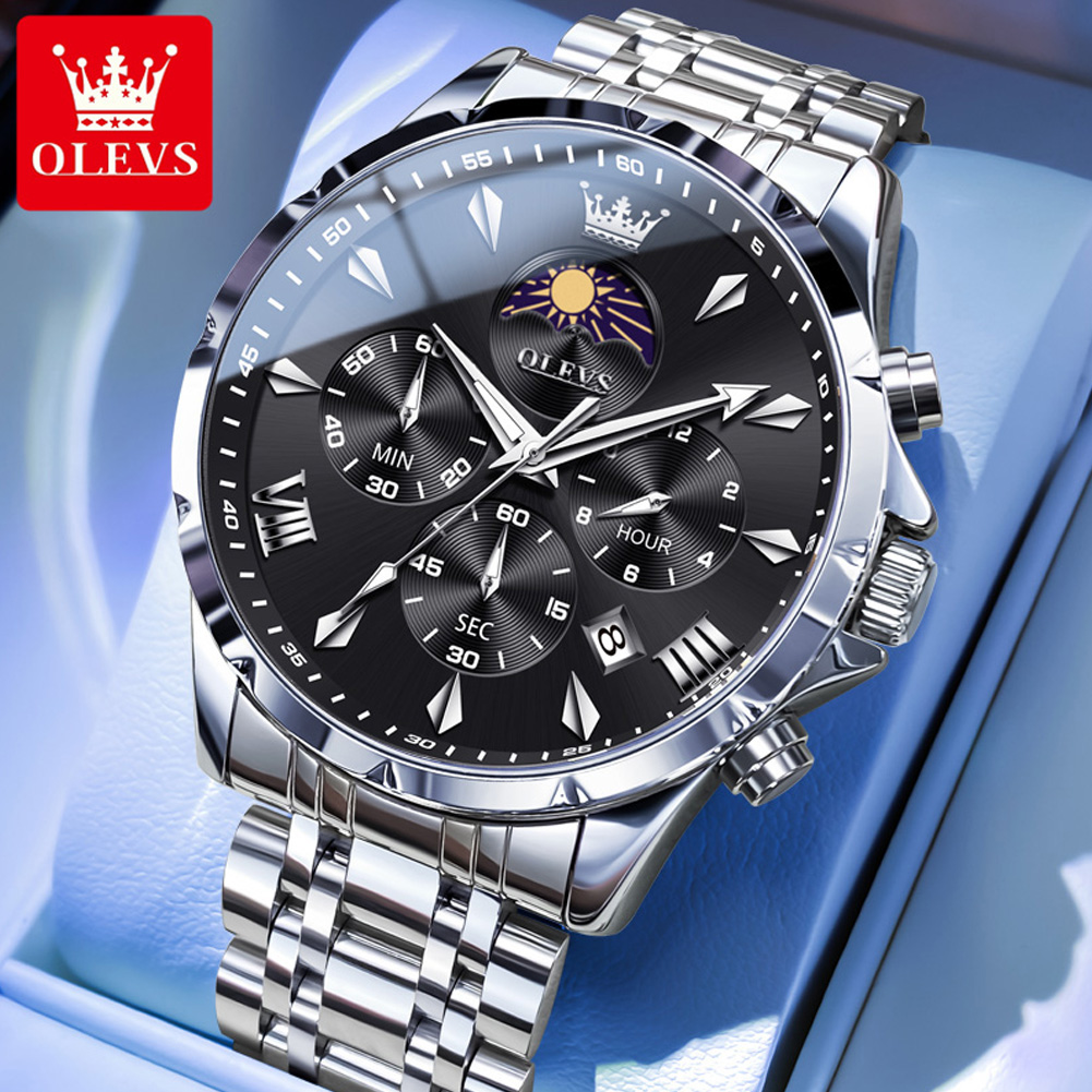 OLEVS 3653 Marken-Mondphasen-K – Luxury Watch Magazine Bewertung und Preis