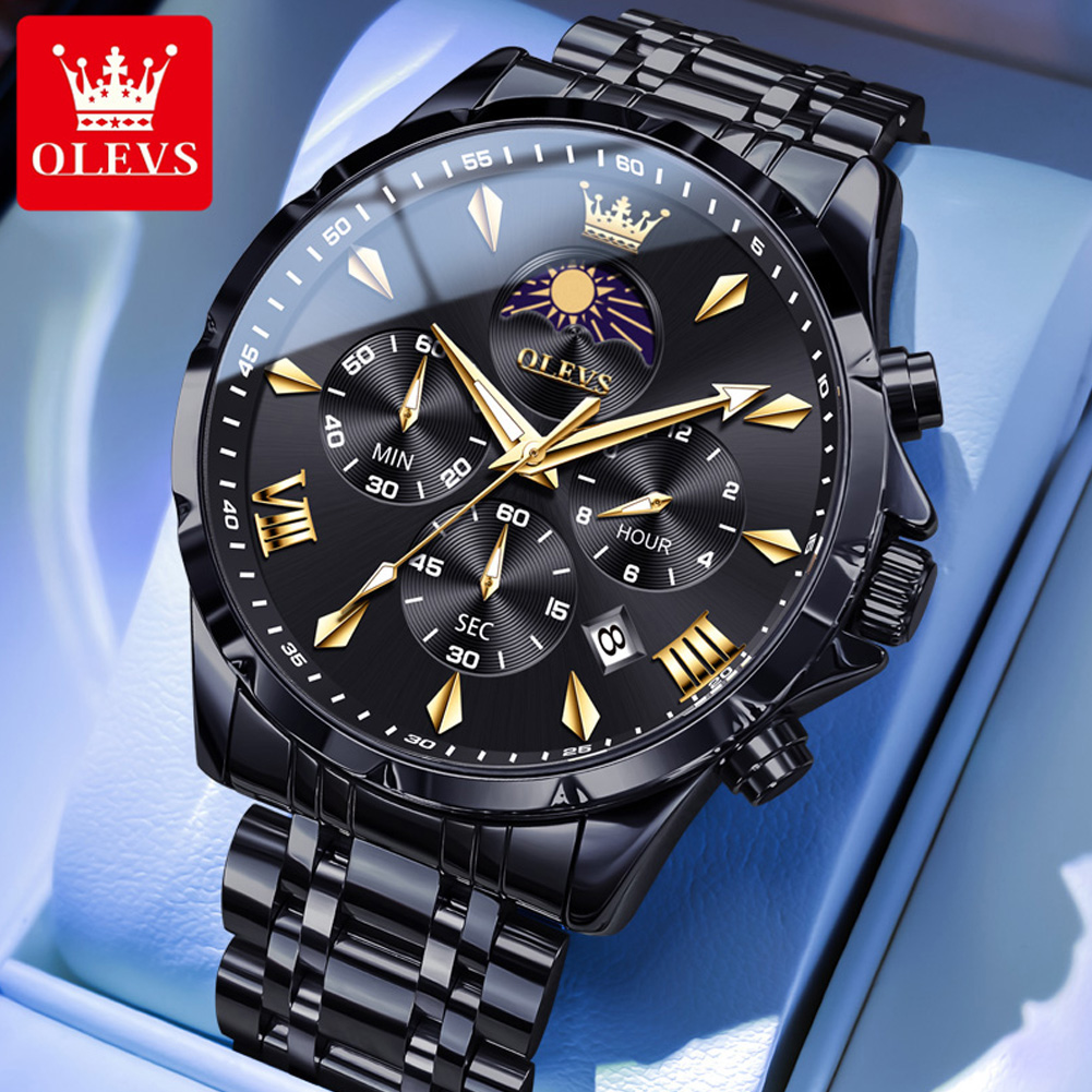 OLEVS 3653 Marken-Mondphasen-K – Luxury Watch Magazine Bewertung und Preis