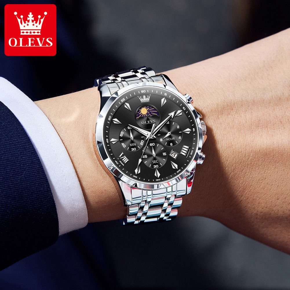 OLEVS 3653 Marken-Mondphasen-K – Luxury Watch Magazine Bewertung und Preis