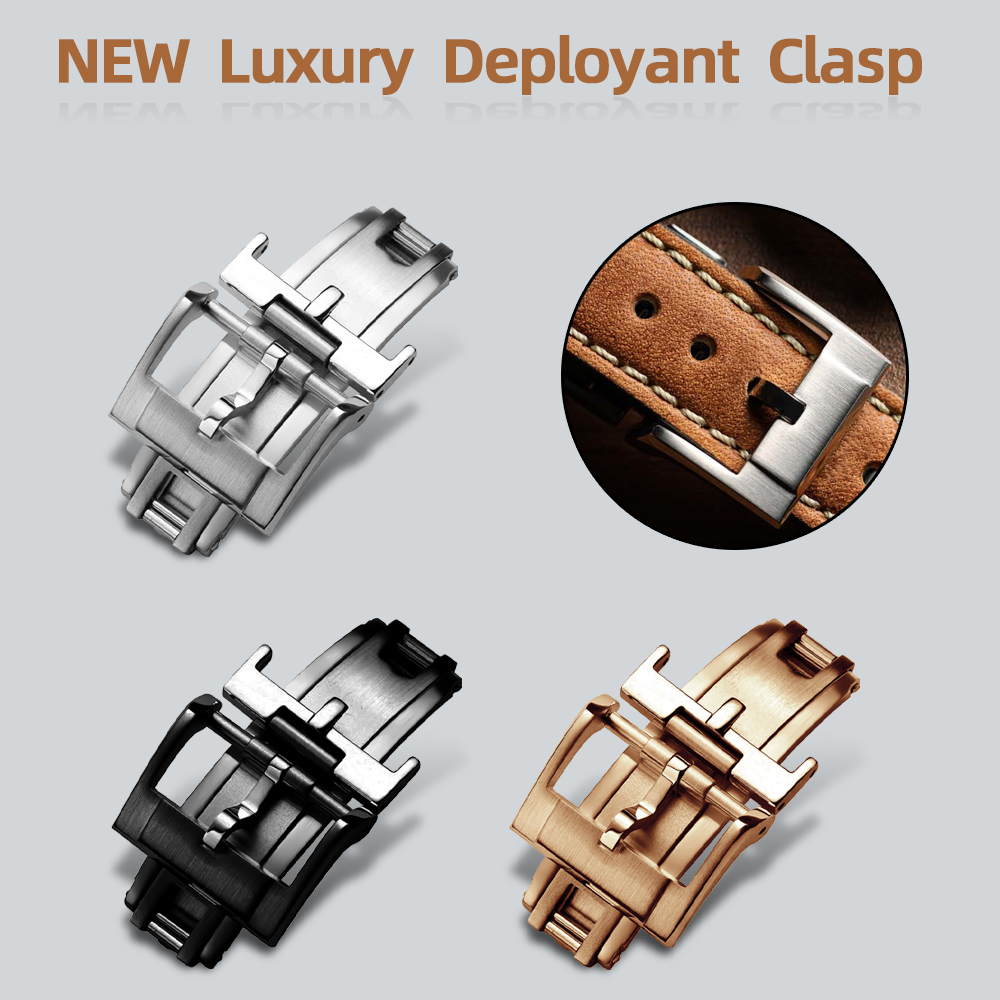 NEUER luxuriöser Faltschließe- – Luxury Watch Strap Bewertung und Preis