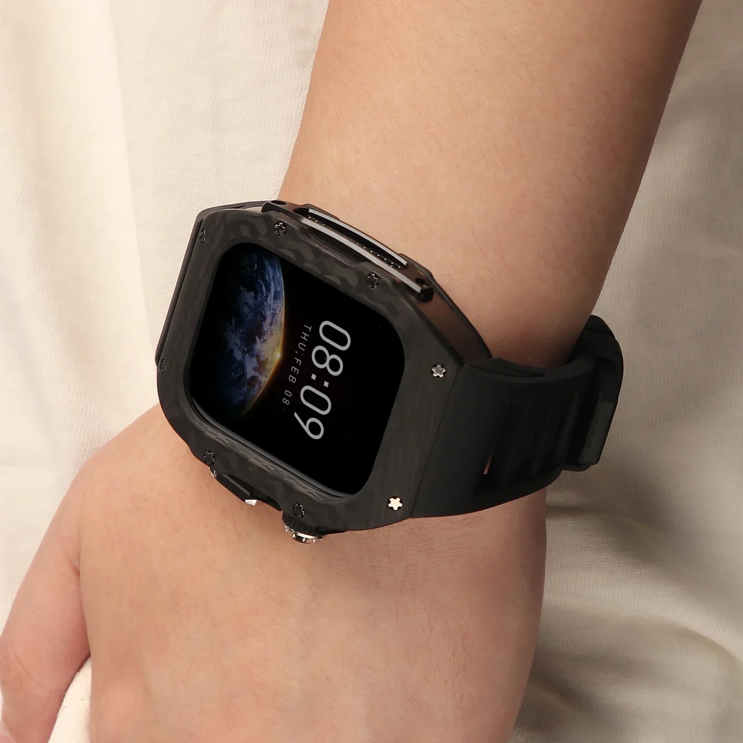 Carbonfaser-Gehäuse für Apple  – Luxury Watch Kit Bewertung und Preis